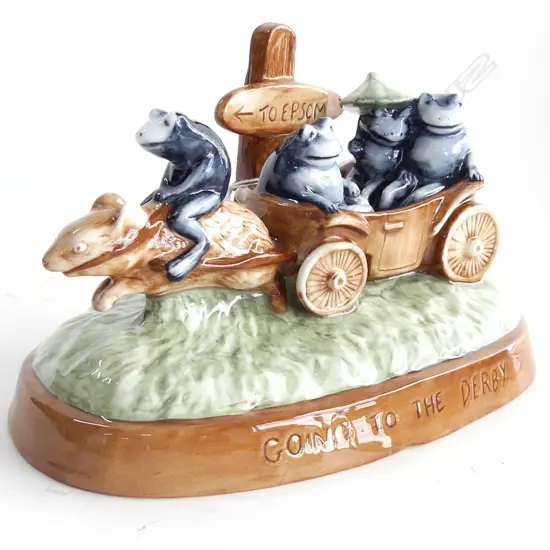 A Royal Doulton Archives, George Tinworth tribute group 'Going to the Derby', modelled by Shane Rigby, 2004, limited edition 34/150